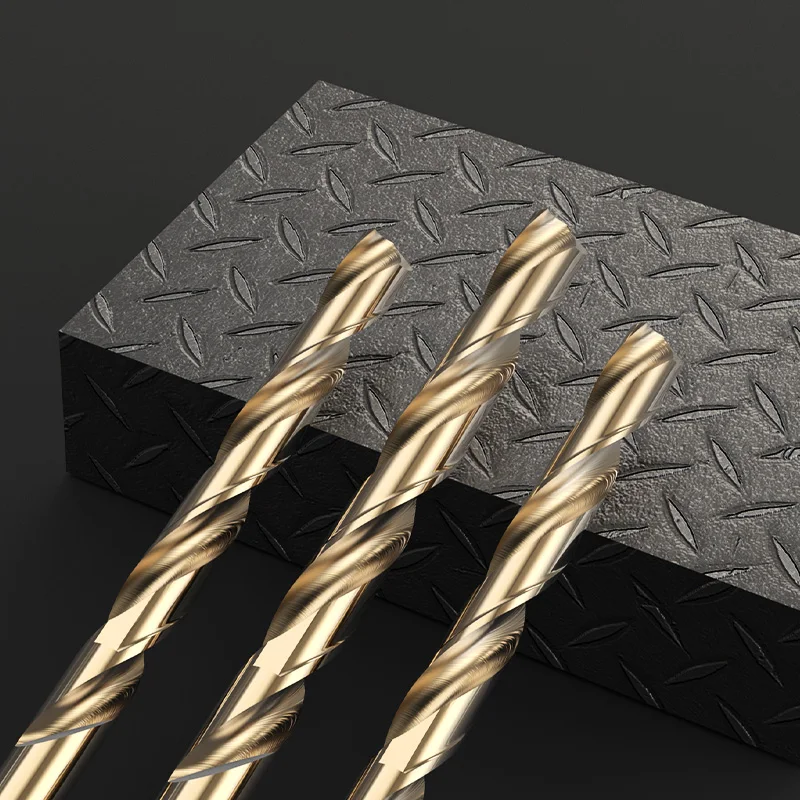 Huhao 13pcs 1 - 6.5mm Round Shank Twist Drill Bit Set Titanium Coated Hole Cutter High Speed Steel Drill Bit Woodworking