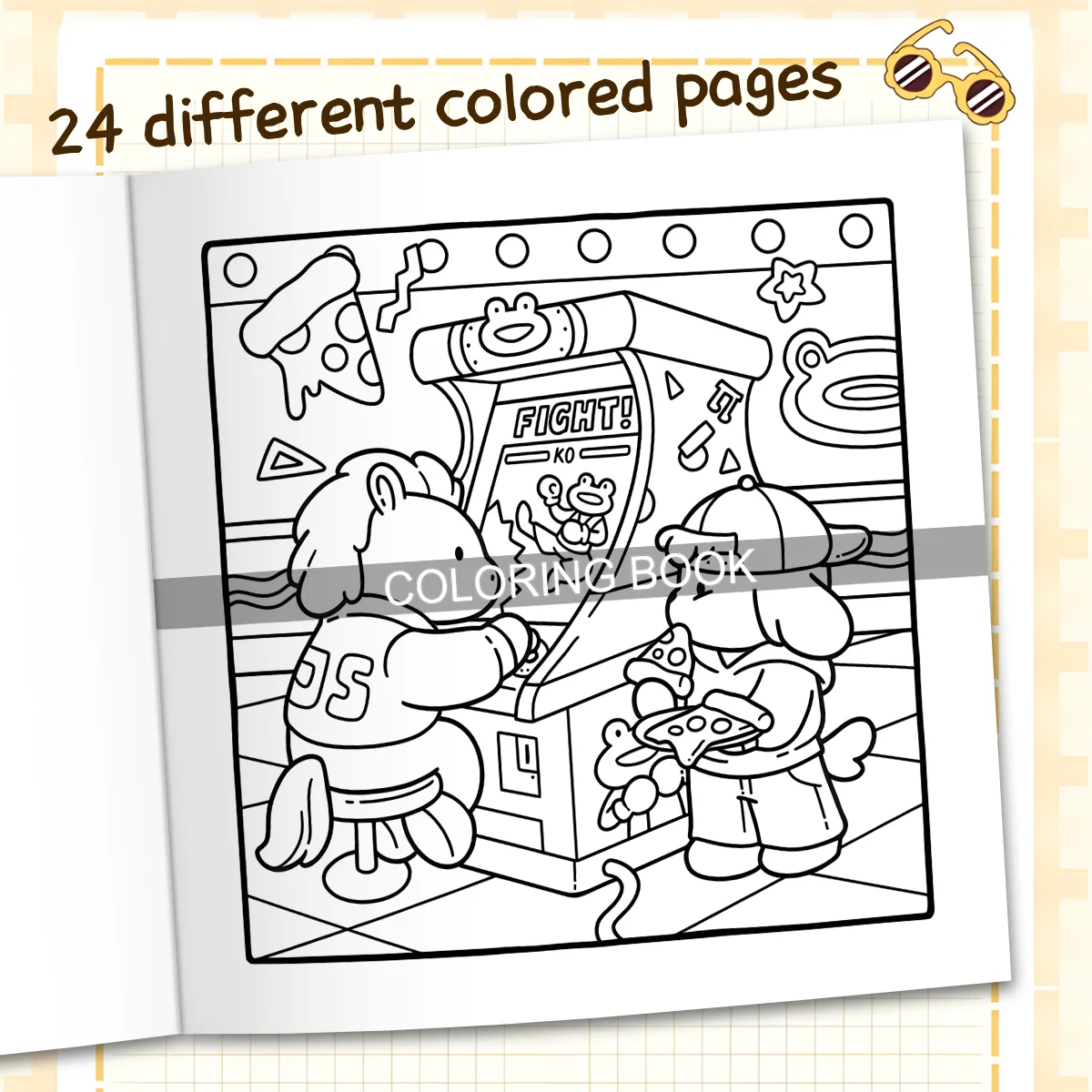 COZY ERAS Coloring Book for Adult Featuring Bold-easy Pattern for Relaxation Kids Educational DIY Painting Drawing Book