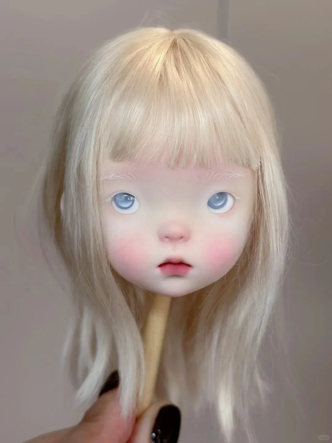 Just Head SD BJD Doll 1/6 Blue Bean landoudou Testa di bambola giocattolo individuale di alta qualità da donna per collezionisti