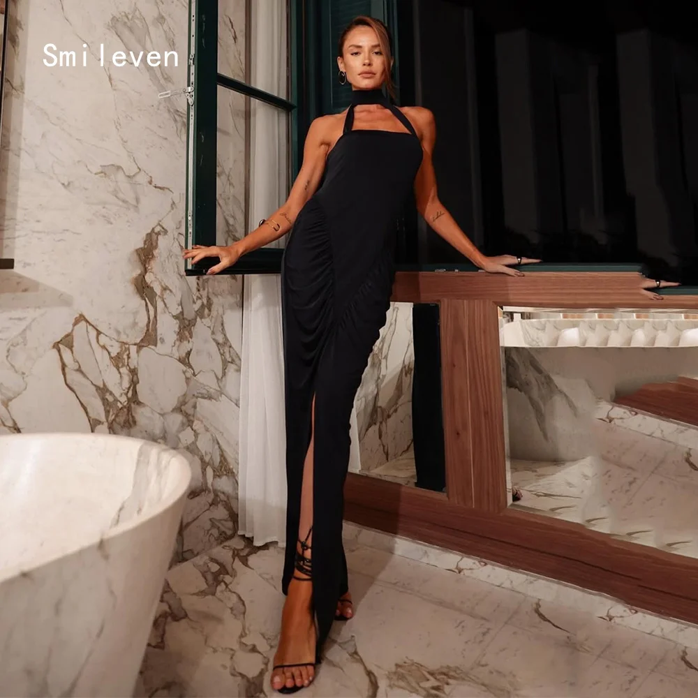 

Smileven Luxury Mermaid Prom Dress Sexy Halter Party Gowns Hip Hugging Sleeveless Formal Occassion Dress Customized 2026