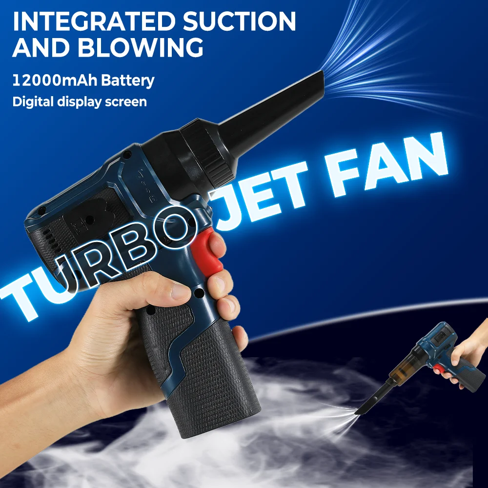 

Air Blower Electric Turbo Violent Fan Brushless Motor High-Speed Turbo Jet Fan USB Rechargeable Powerful Dust Blower 12000mAh