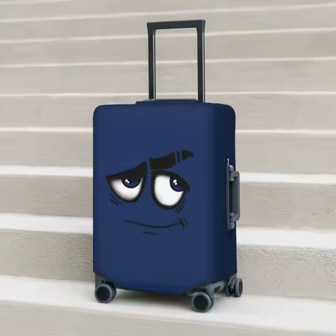 Funny Cartoon Suitcase Cover Holiday 3D Printed Strectch Luggage Accesories Cruise Trip Protector
