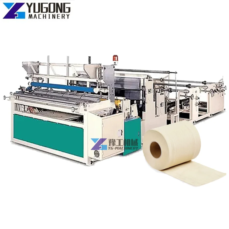 YUGONG Automatic Tissue Paper Making Machine/napkin Making Machine Toilet Paper Roll Making Machine Complete Set Production Line