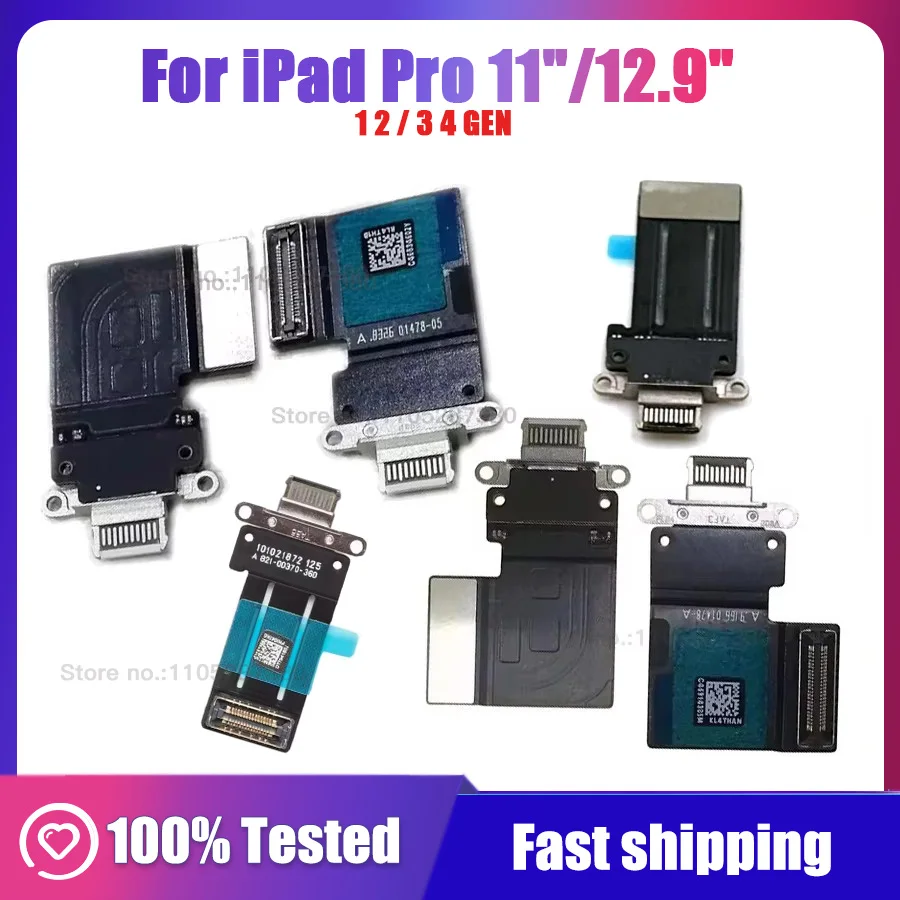 C Power USB Charging Port Connector Flex Cable for iPad Pro 11
