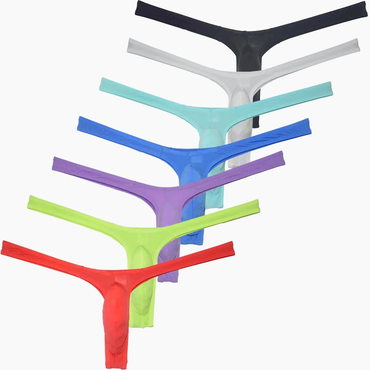 

3 упаковки микро-стрингов, мужские стринги, нижнее белье, мужские трусы-бикини, шелковистые, минимальное покрытие, танга, ультратонкие, гладкие, для повседневной носки
