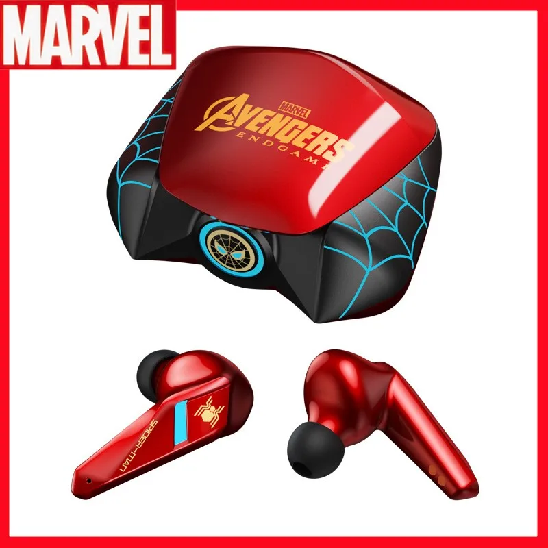 

Marvel Spider Man Wireless Bluetooth Headset Anime Iron Man Noise Canceling Headphones Captain America Bluetooth Birthday Gift