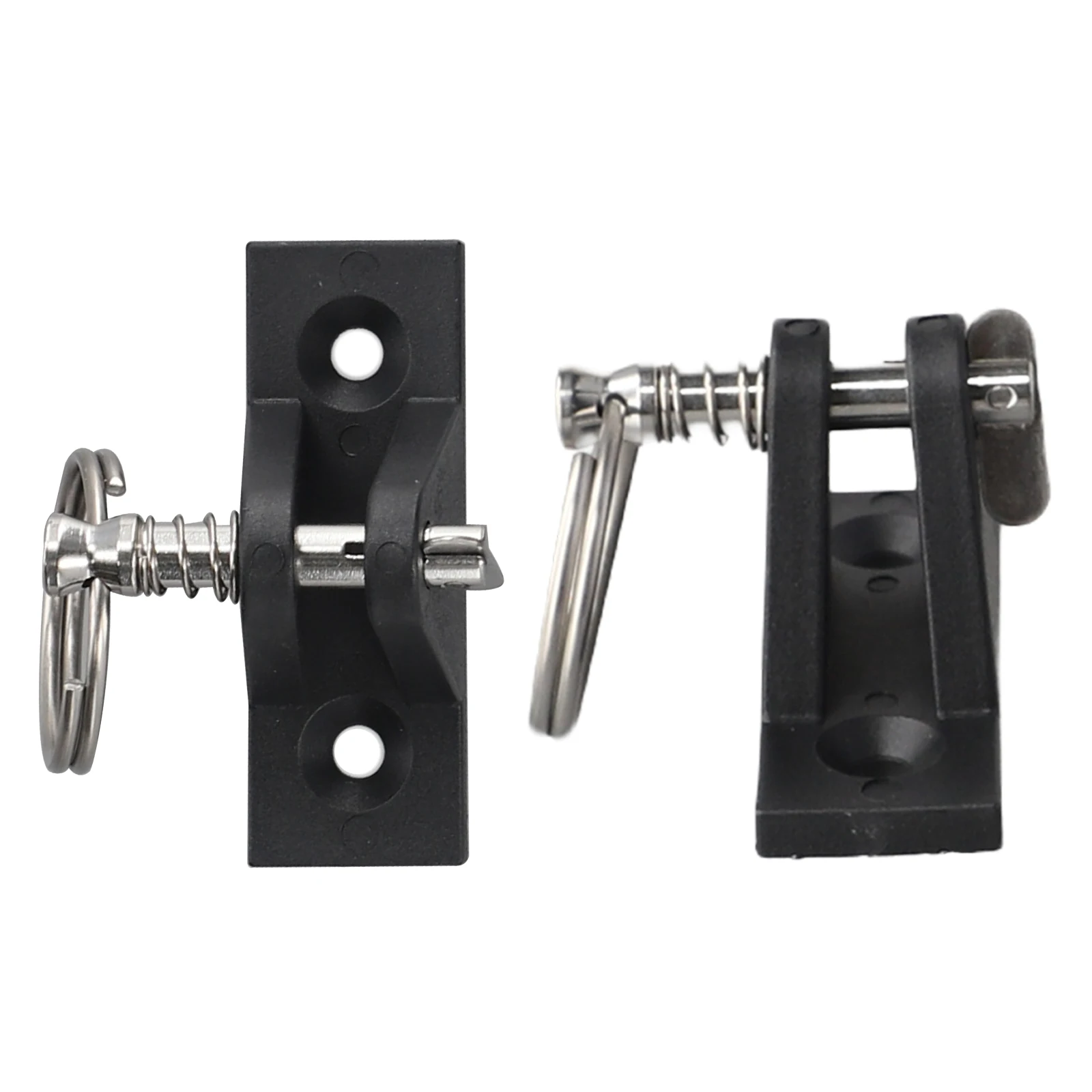 Keenly Designed Nylon Deck Hinges Pair Includes Split Rings and Mounting Hardware Support for Bimini Tops on Boats