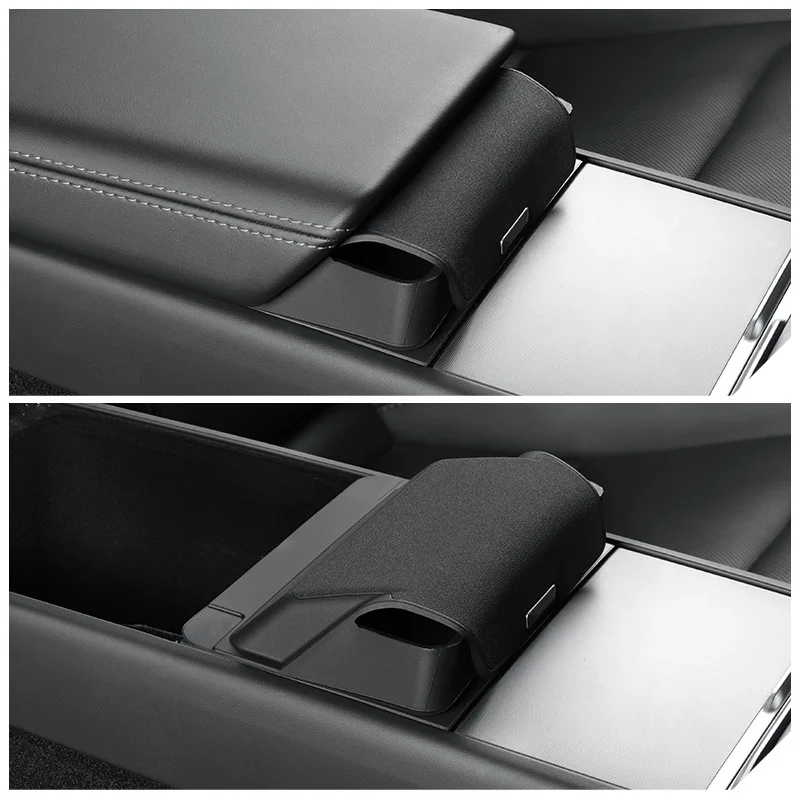 Per Tesla Nuovo Modello Y Juniper 2026 Accessori Vassoio portaoggetti per console centrale Modello 3 Highland 2025 Scatola portaoggetti per occhiali con coperchio