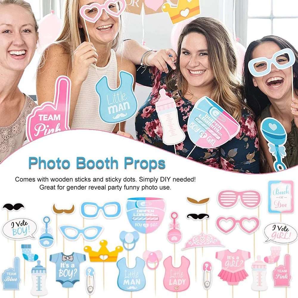 الجنس تكشف عن لوازم الحفلات ، صبي أو فتاة الأفكار ، شارة دبوس ، زر دبوس ، سيليكون سوار ، صور الدعامة ، الوردي والأزرق الألعاب ، استحمام الطفل #6