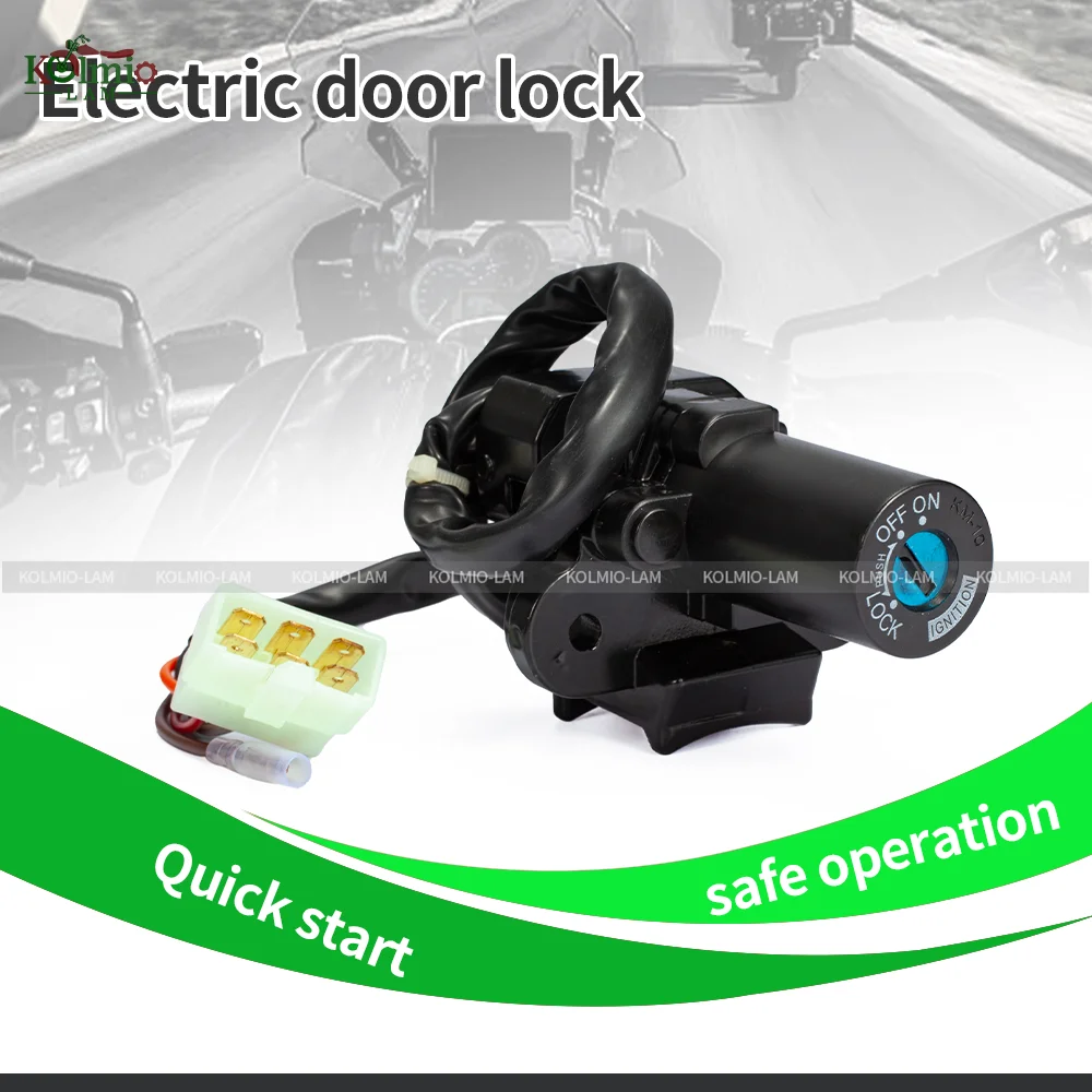 Motorcycle Ignition Switch Lock Fuel Gas Cap W/Key Set Fit For Ninja ZX-6R ZX7R ZX7RR ZX9R ZZR400 ZZR600 ZXR400 ZXR750 1991-2006