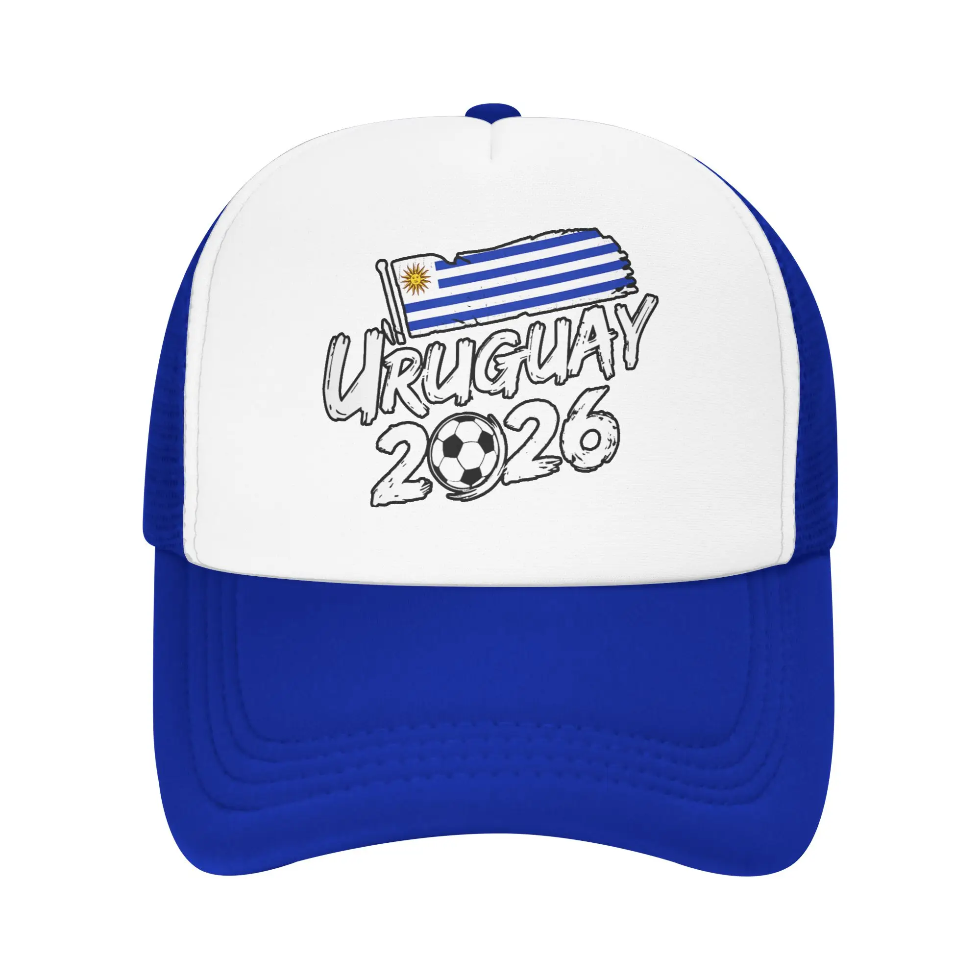 Uruguayan Flag Uruguay Soccer Mesh Sun Hats Outdoor Sports High Quality Snapback Cap Couple Women Vintage Custom DIY Trucker Hat