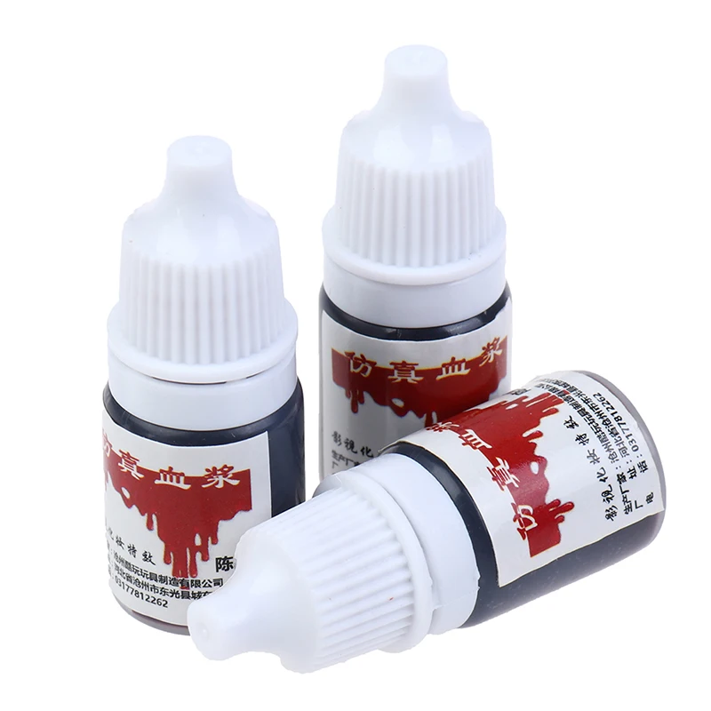 5ml Hematopoietic Props Holiday Party Supplies Fake Blood Halloween Cos Simulation Of Human Vampire Human Teeth