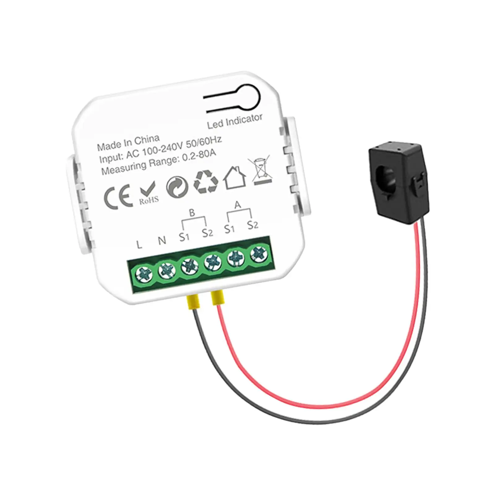 WiFi Smart Meter Sensitive Response Energy System Monitor Monitoring Device for Home Warehouse Apartment Dormitory Power Factor