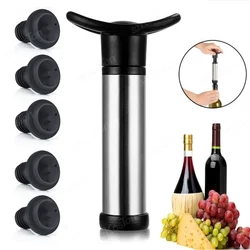 Wine Stopper With Vacuum Pump Bar Accessories Air lock Aerator Rubber Black Bottle Stopper Keep Wine Fresh Saver Sealing