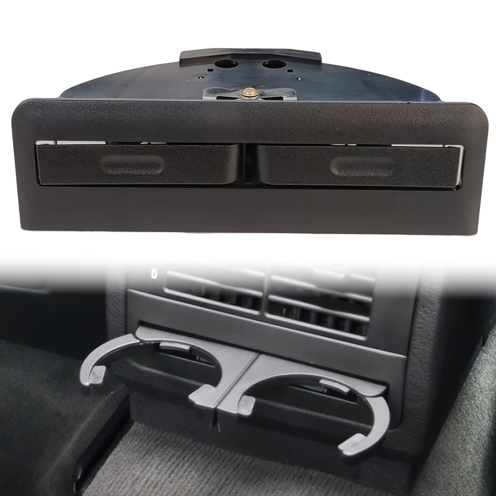 Suitable for lefthand drive and right-hand drive vehicles for BMW 5 Series E39 Front Dashboard Retractable Black Dual Cup Holder view 4