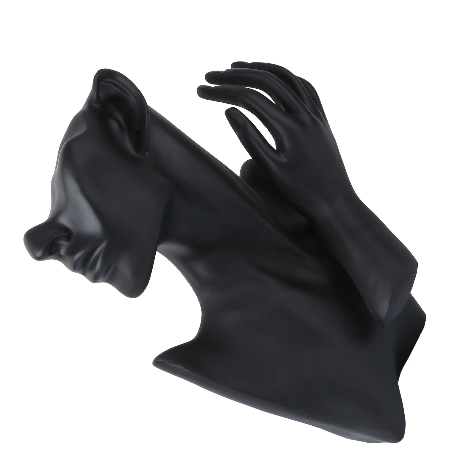 1Pcs Resin Jewelry Display Mask Ornament Creative Desktop Necklace Earring Stand Decorative Ring Holder Storage