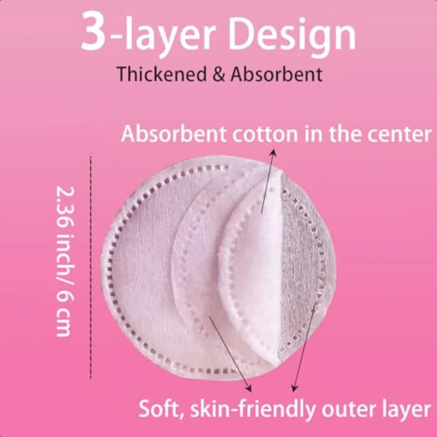 100 Pack Cotton Pads Individually Wrapped Cotton Rounds Travel Size Makeup Remover Pads for Eye Nail Polish Face Cleansing Pads
