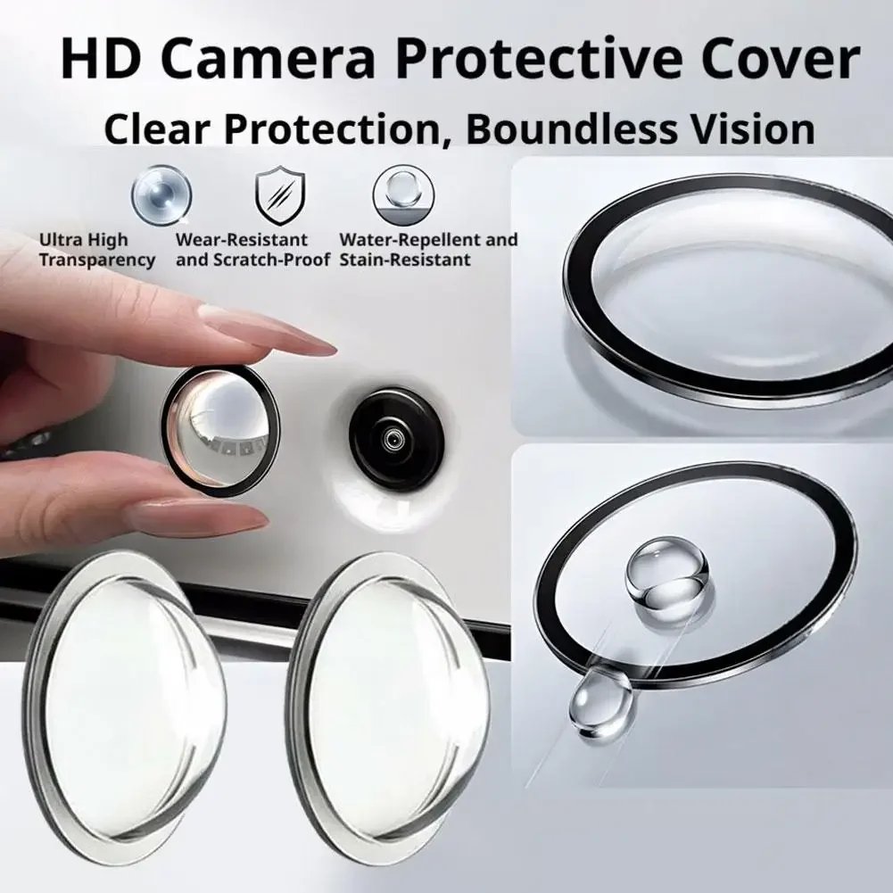 Car 360° Panoramic Camera Protective Cover – Reverse Camera Lens Guard, Dustproof Anti-Scratch Anti-Collision, HD Clear Vision