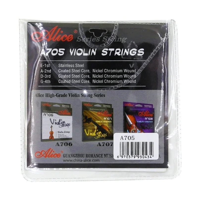 Alice A905 Viola Strings Steel Core&Nickel Chromium Wound for 4/4,3/4,1/2,1/4,1/8 Strings Free Shippng