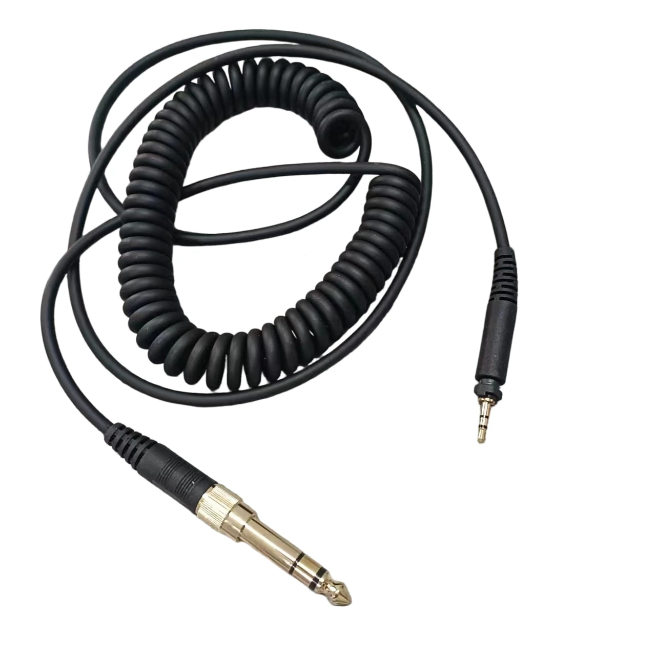 Gold Plated Headphone Replacement Spring Cable For Shure SHR440/840/940 - 2.5m Headphone Adapter Audio Cable Accessories