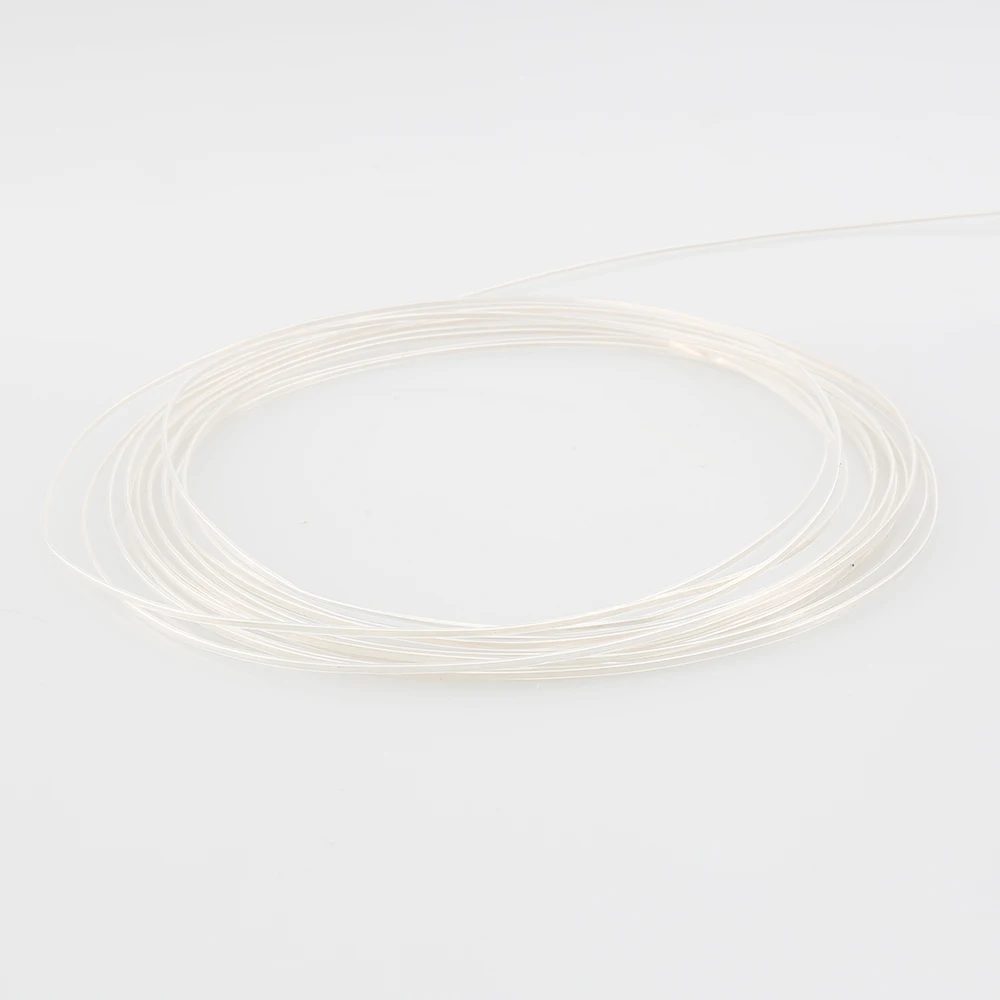 Cable Rectangular de plata de ley 4N 0803 de alta gama, Cable de Audio de 0,78mm x 1,3mm, gancho de Cable de alimentación de altavoz DIY