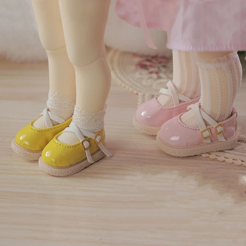 

BJD doll shoes for 1/6 size trendy fashion all-match small leather BJD doll shoes 1/6 multi-color doll accessories