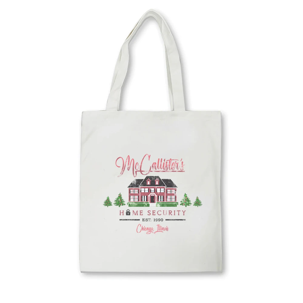 Women's' Home Alone 'Kevin Christmas Comedy Movie tote bag Retro Women's Canvas Bag Large Capacity Shopping Bag Christmas Gift