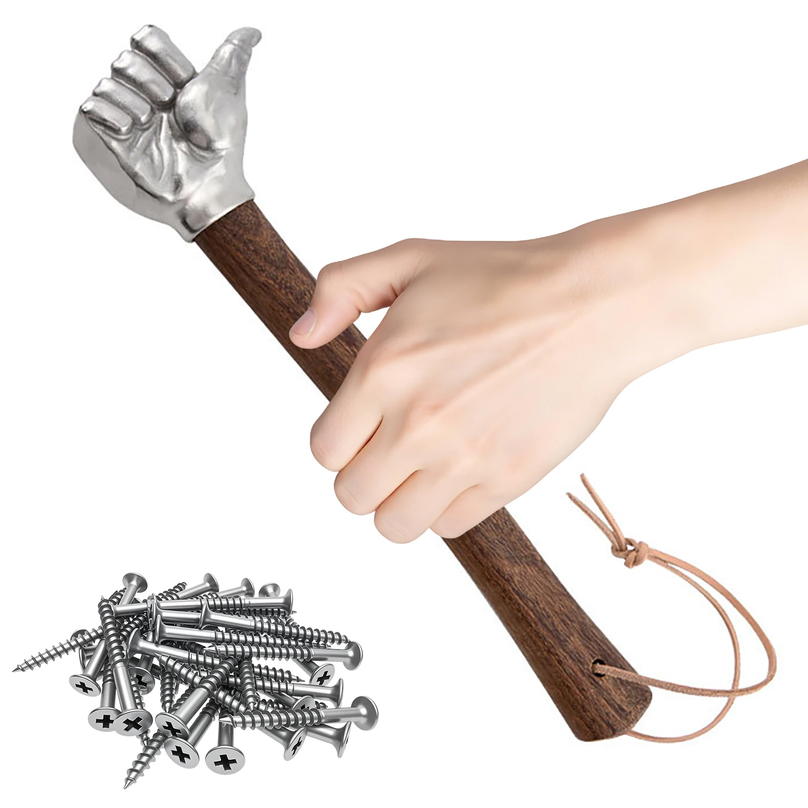 

Молоток из нержавеющей стали многофункциональный с деревянной ручкой, кувалда для строительства, садоводства и домашнего использования