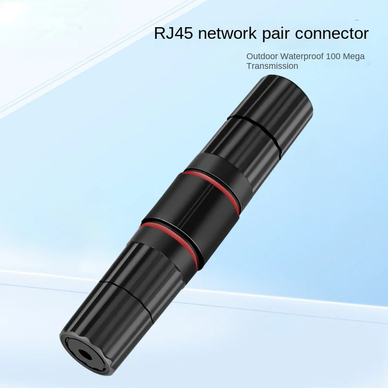 1Pc RJ45 Docking Connector Ethernet Network Straight-through Waterproof  Header Outdoor Broadband Network Cable Extender