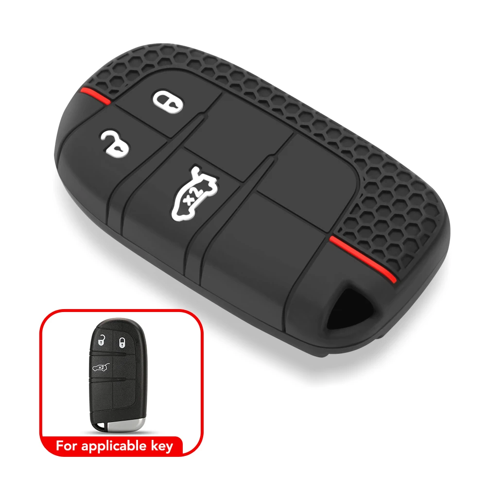 Keychain For Jeep Cherokee Compass S Renegade Grand Commander For Dodge Journey Challenger Jcuv Charger For Chrysler 300C Cover