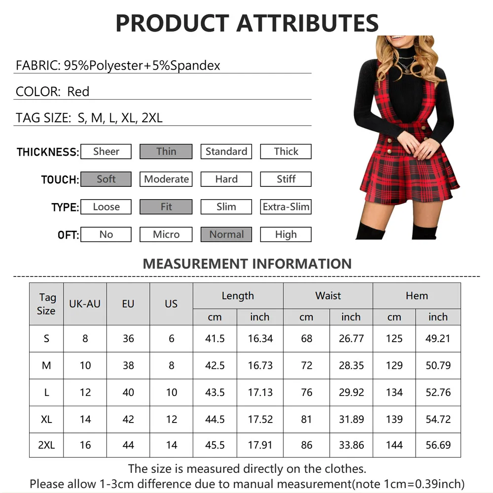 Woman Dresses Christmas Plaid Printed Strap Skirts Fashion Versatile Sleeveless Pullover Dress for Female Streetwear Summer 2024