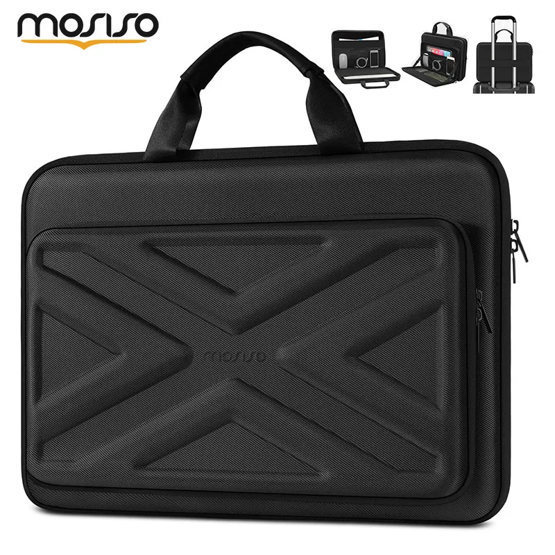 

PU Waterproof Laptop Briefcase Bag for MacBook Air Pro 15 15.6 16 17.3 inch M5 M4 M3 M2 HP Dell Lenovo Asus Notebook Sleeve Case