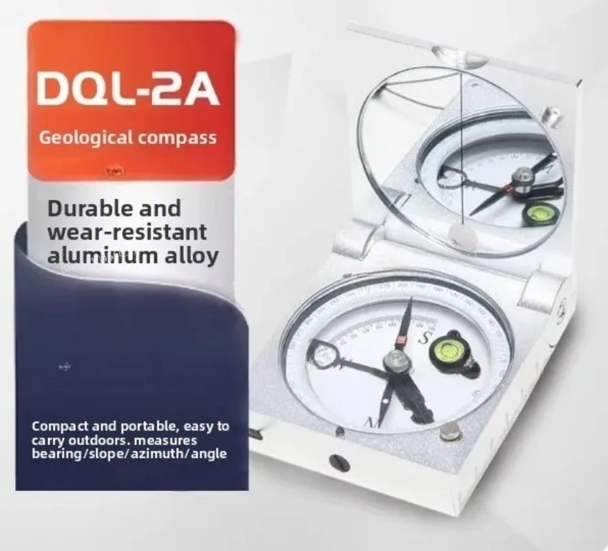 DQL-2A Geological Compass Professional Outdoor Sports Compass Mining Pocket Transit for Surveying