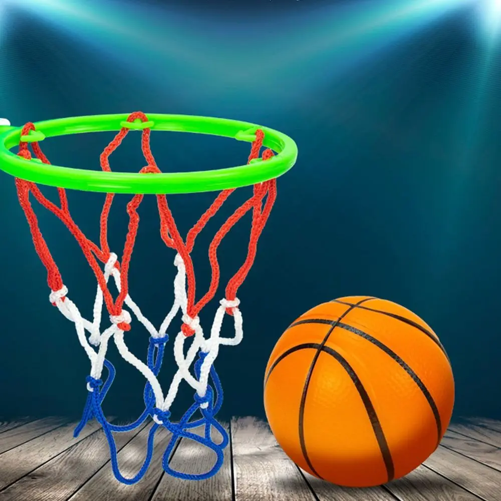 Gioco sportivo giocattolo di plastica divertente canestro da basket Kit giocattolo allenamento sensoriale No-punch Mini basket adulti