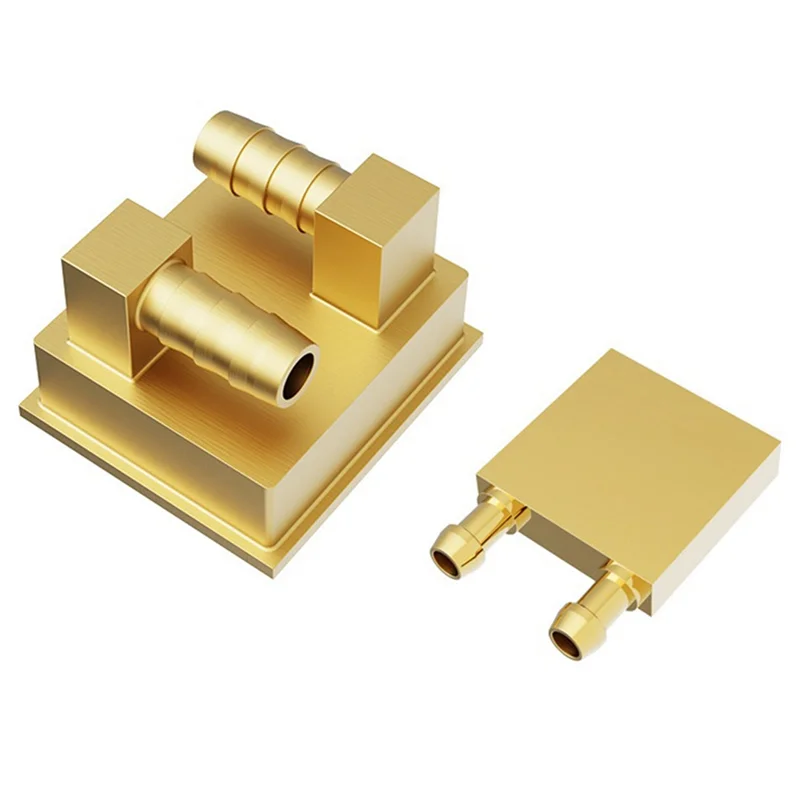 Absorvedor de calor refrigerado a água de cobre, soldagem integrada cnc, resistência de alta pressão para jogos de pc, construção de resfriamento zt4040 wavgi