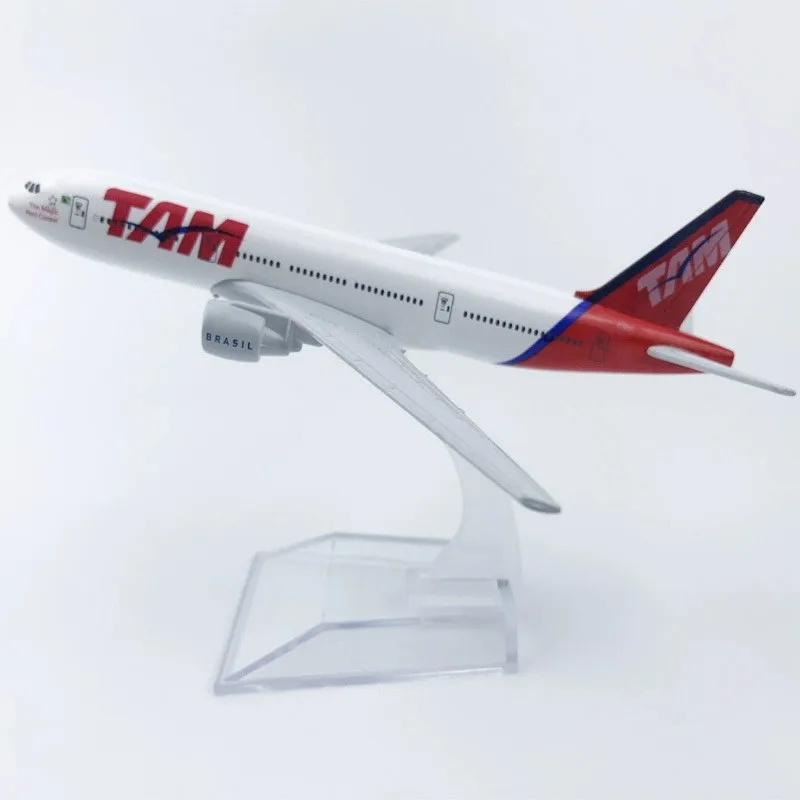 16cm Metal Plane Plane B777 Series Diecast 1/400 Scale Aircraft Miniature Airplane Models With Stand For Souvenir Hobby Display view 5