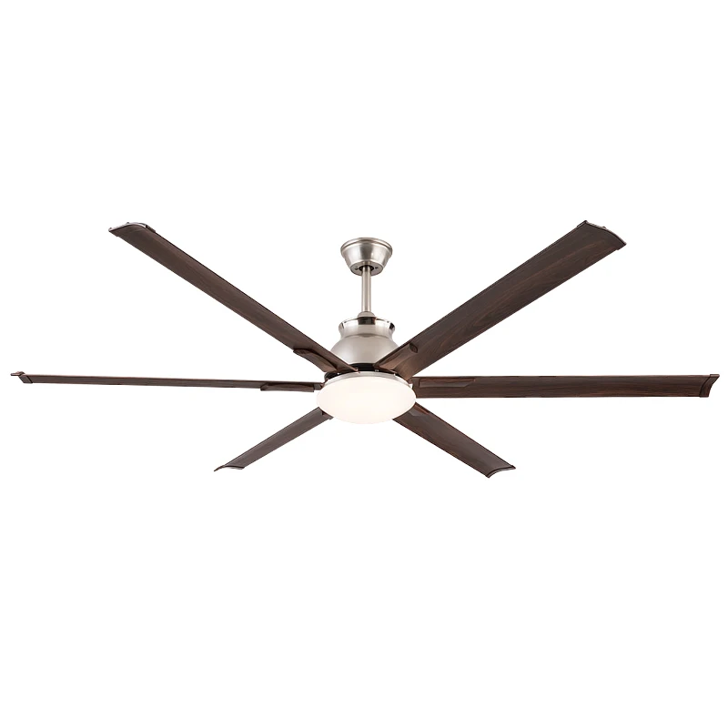 Premium 70-inch Industrial Ceiling Fan with Light and Remote Control High-Power Motor 6-Speed Aluminum Blades Ceiling Fan