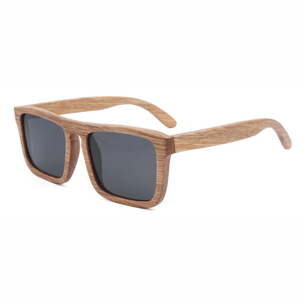 

BerWer Natural Wood Sunglasses Men Bamboo Sun Glasses Polarized Brand Designer Mirror Original Wood Sunglasses Oculos