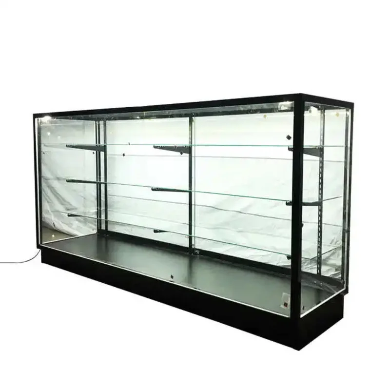 

Customize.4 ft 6ft Wooden/Mirror Aluminum Glass LED Light Display Showcase Premium Showcases