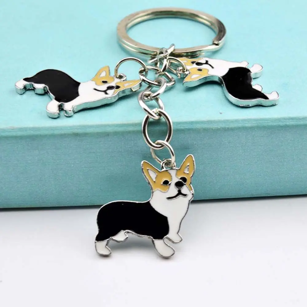 Car Key Holder Spaniel Accessories Pet Key Ring Welsh Corgi Dog Corgi Key Chain Handbag Pendant Bag Key Chain Dog Key Chain