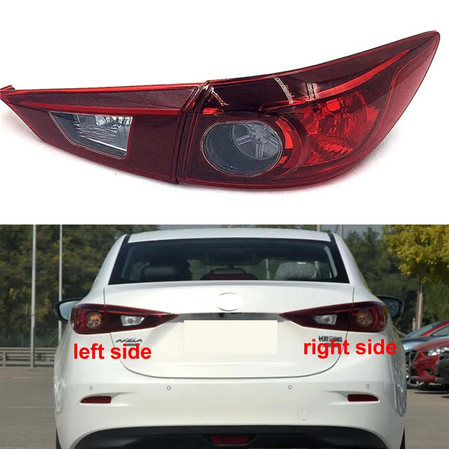 

For Mazda 3 Axela Sedan 2014 2015 2016 Rear Brake Lamp Taillight Housing Reverse Lampshade No Line No Light