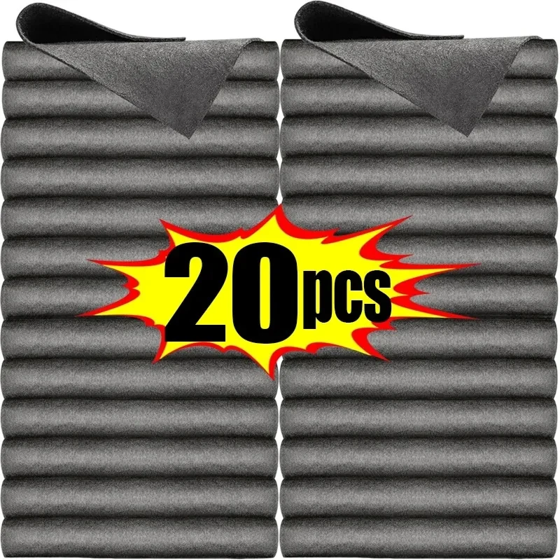 20/1PCS Thickened Cleaning Cloths Microfiber No Watermark Glass Clean Rag Car Window Mirror Wipe Towels Household Cleaning Tool