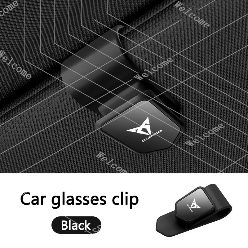 New Car Sun Visor Glasses Holder Sunglasses Case Eyeglasses Clip For Seat Cupra Ateca Born Leon IBIZA Raval Formentor valve core