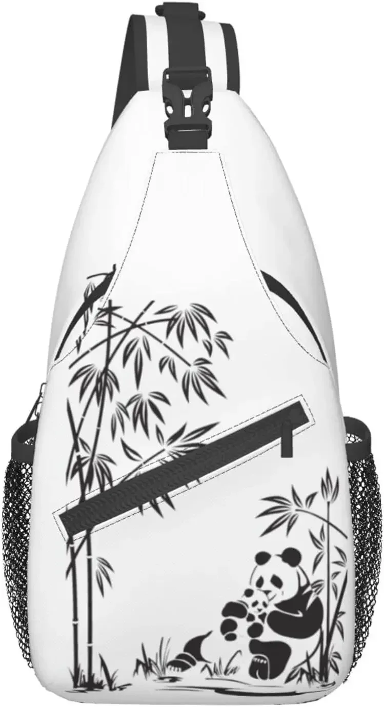 

Panda Sling Backpack Cute Shoulder Bag Chest Bags Animal Crossbody Bag Travel Hiking Casual Daypack Bag Casual Unisex