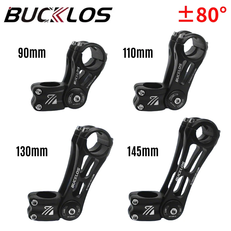 

BUCKLOS 3D кованый вынос велосипеда, регулируемый стол на руль велосипеда, алюминиевый сплав, ручка для горного и шоссейного велосипеда, силовая стойка, отрицательная