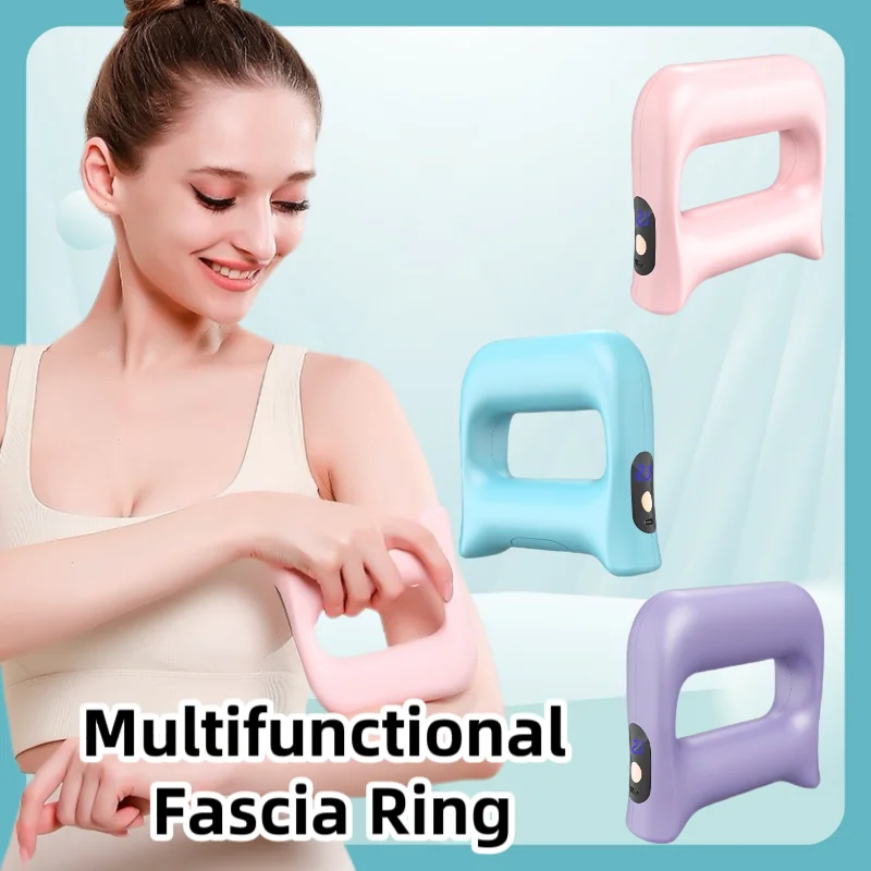 

Full Body Slimming Handheld Fascial Ring ，Deep Tissue Massage Ring With Belt ，Customization Vibration Fascial Ring