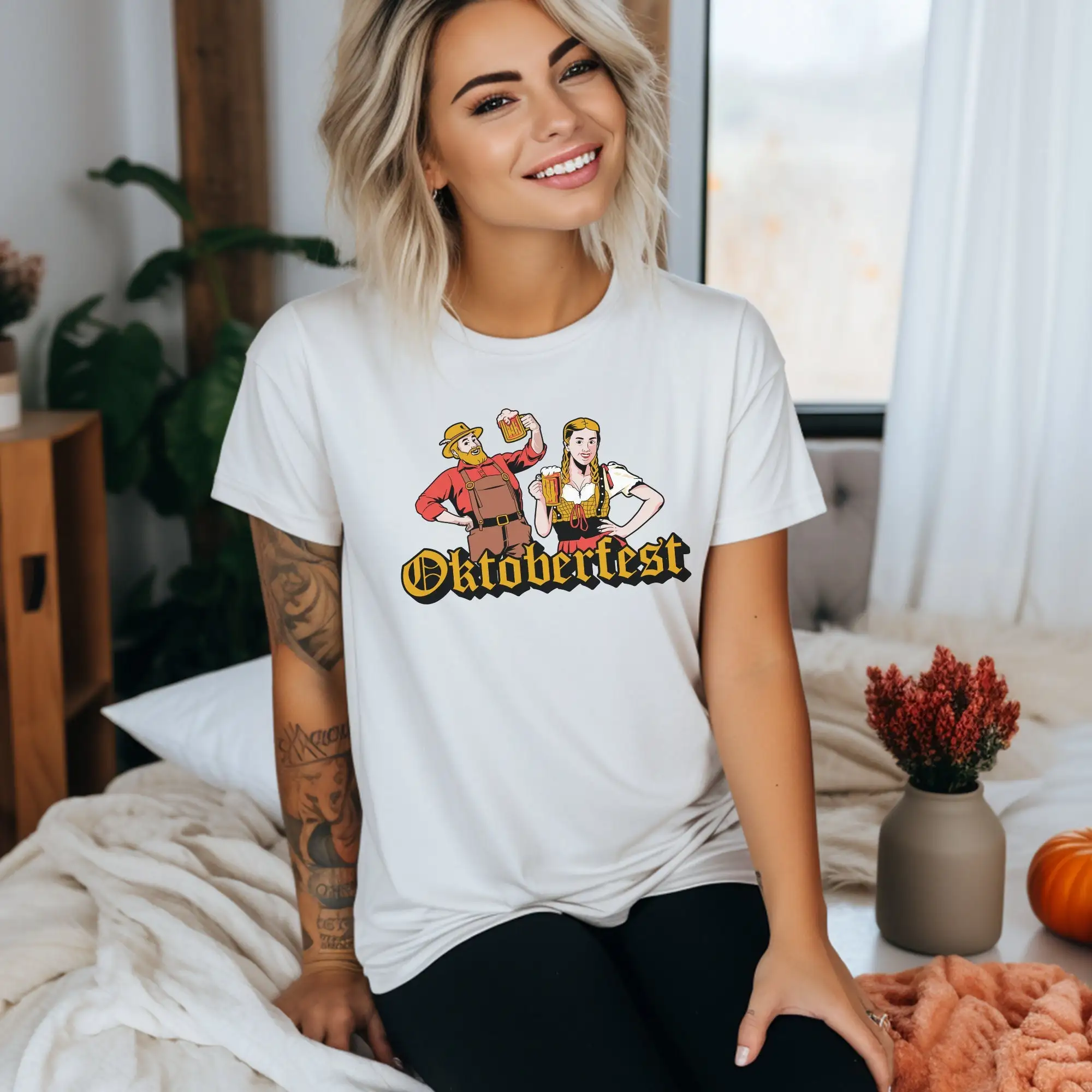 OktoberfesT T Shirt Vintage OctoberfesT German Beer Matching Funny Drinking