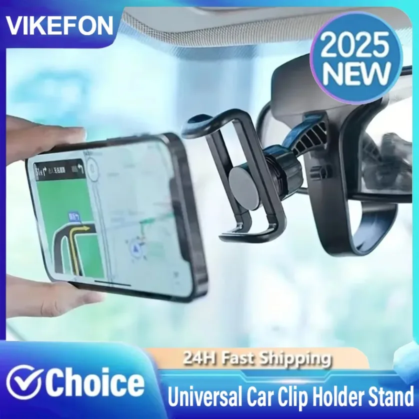 

Universal Car Clip Mount GPS Bracket Car Phone Holder Stand Dashboard Car Mobile Phone Support in Car For iPhone Xiaomi Samsung