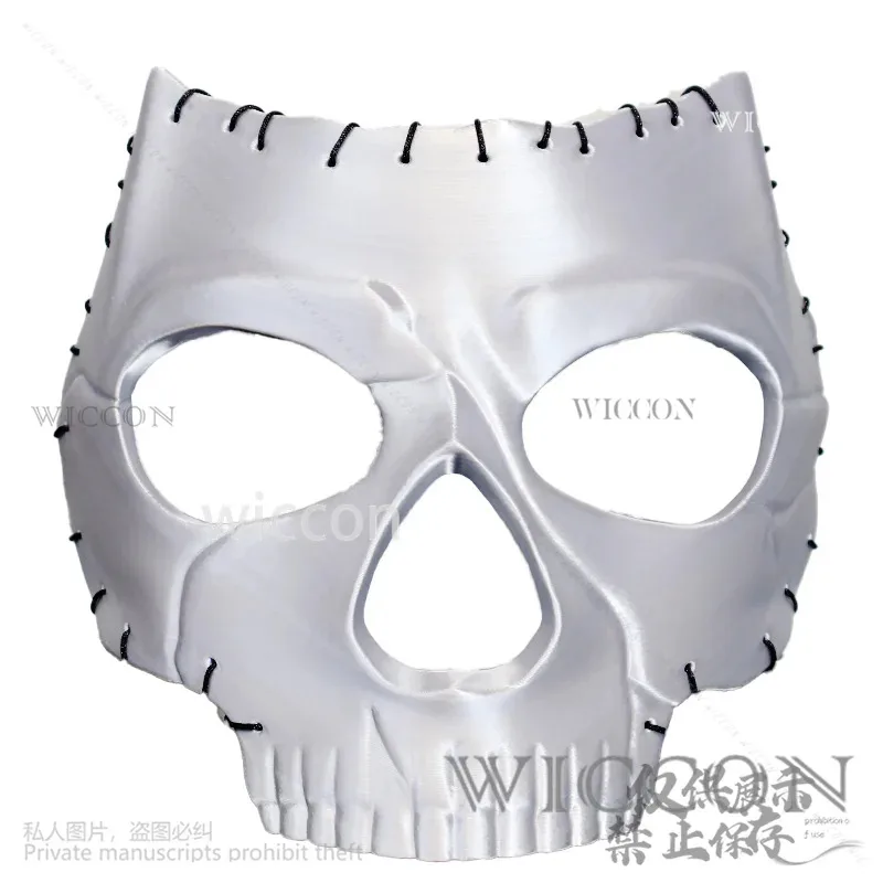 لعبة دعوة تأثيري واجب Warzone قناع هالوين الرعب دور نداء واجب الهيكل العظمي شبح ثلاثية الأبعاد حمض البوليلاكتيك قناع فضي مخصص