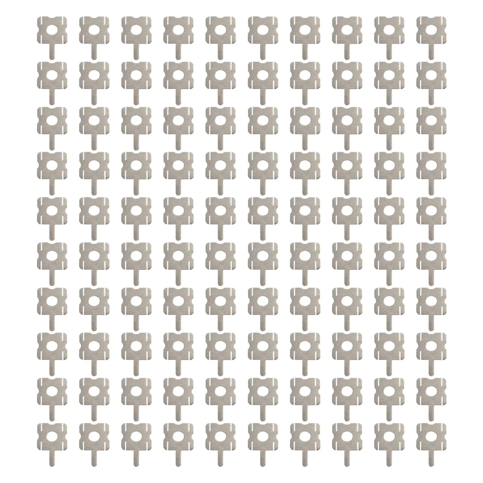

U-shaped Nickel Sheets No Peeling No Scratches No Spots Spot Weldable 100pcs For Lithium Batteries Good Weldability